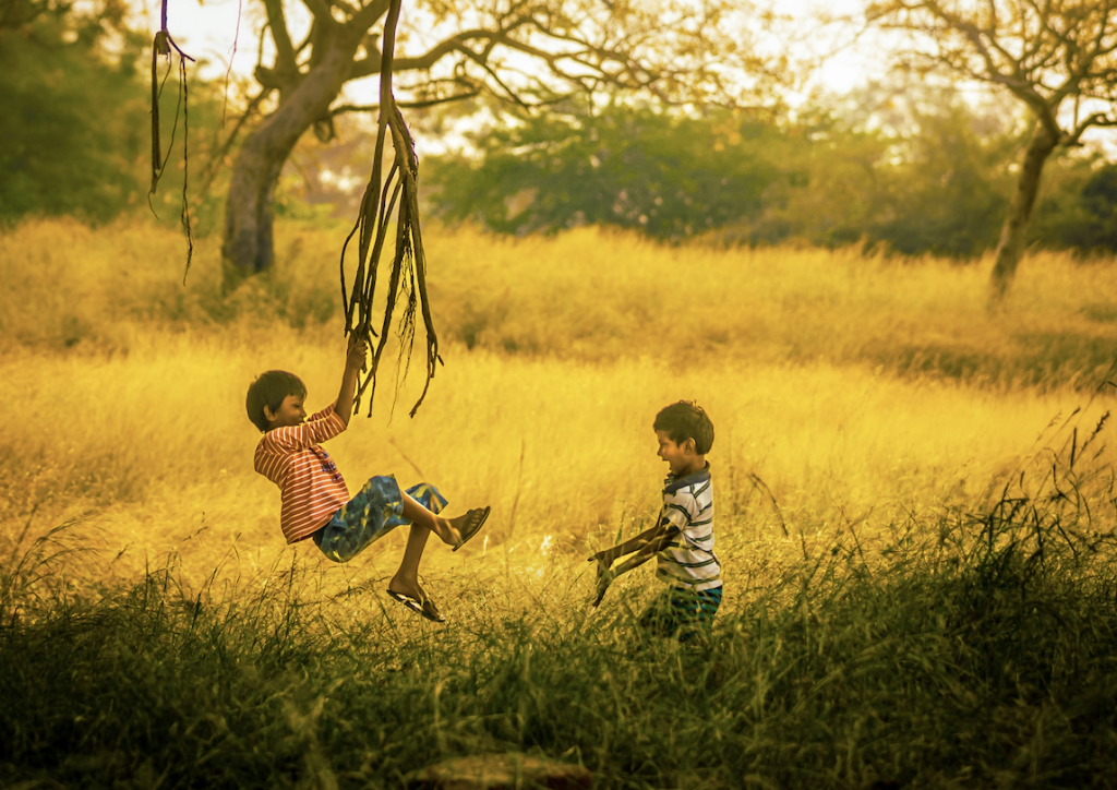 two kids living a balanced and fulfilling life